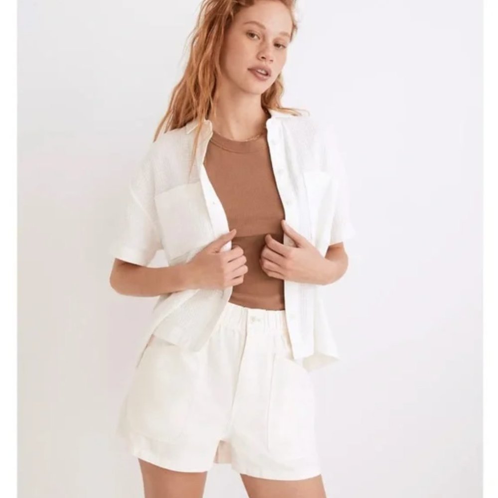 Madewell Garment-Dyed Pull-On Utility Shorts